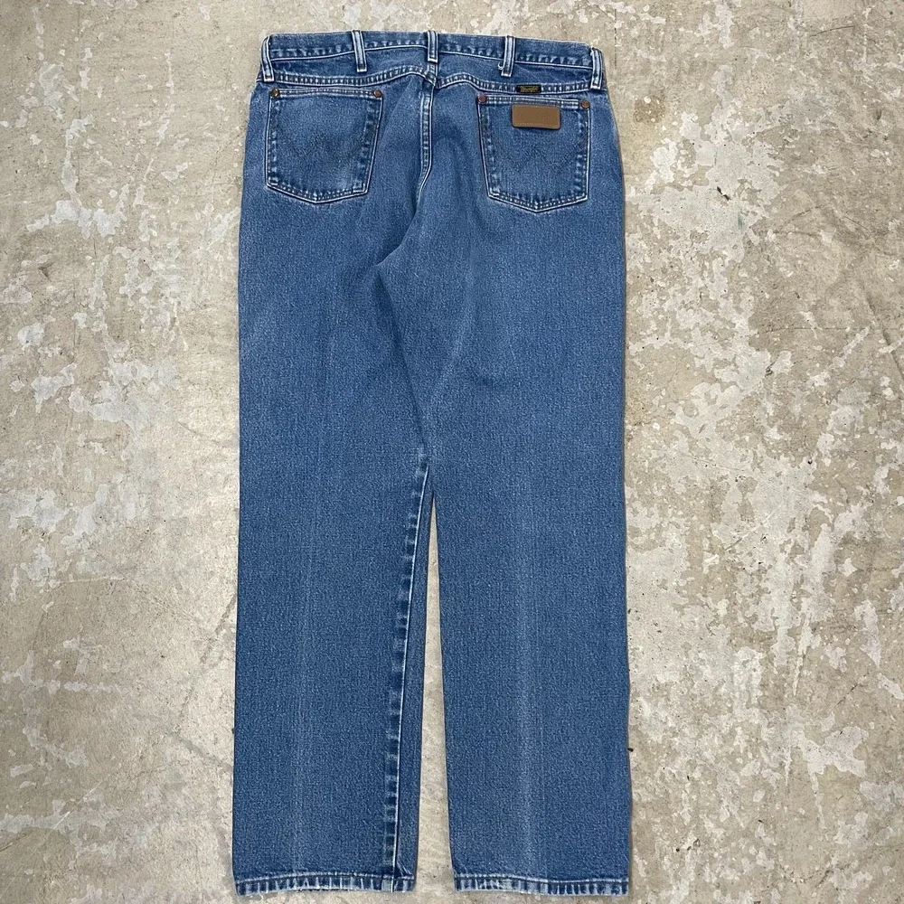 Wrangler Jeans 37x32 Blue Pants Cowboy Cut Western 13MWZ Denim Vintage Work C559